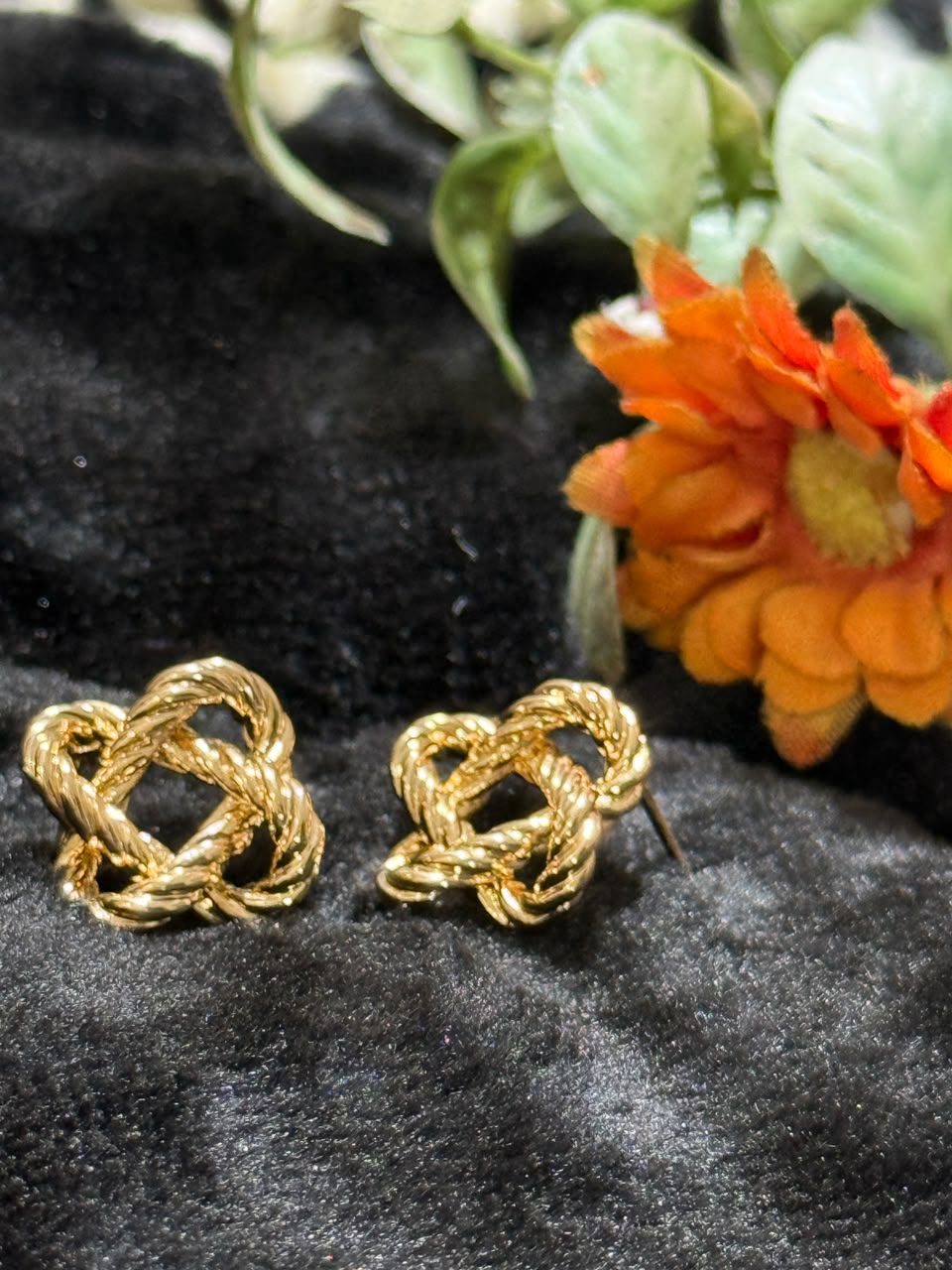 Twisted Knot Stud Earrings