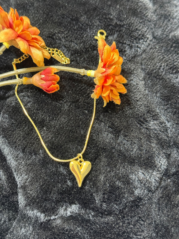 Heart bracelet - Golden