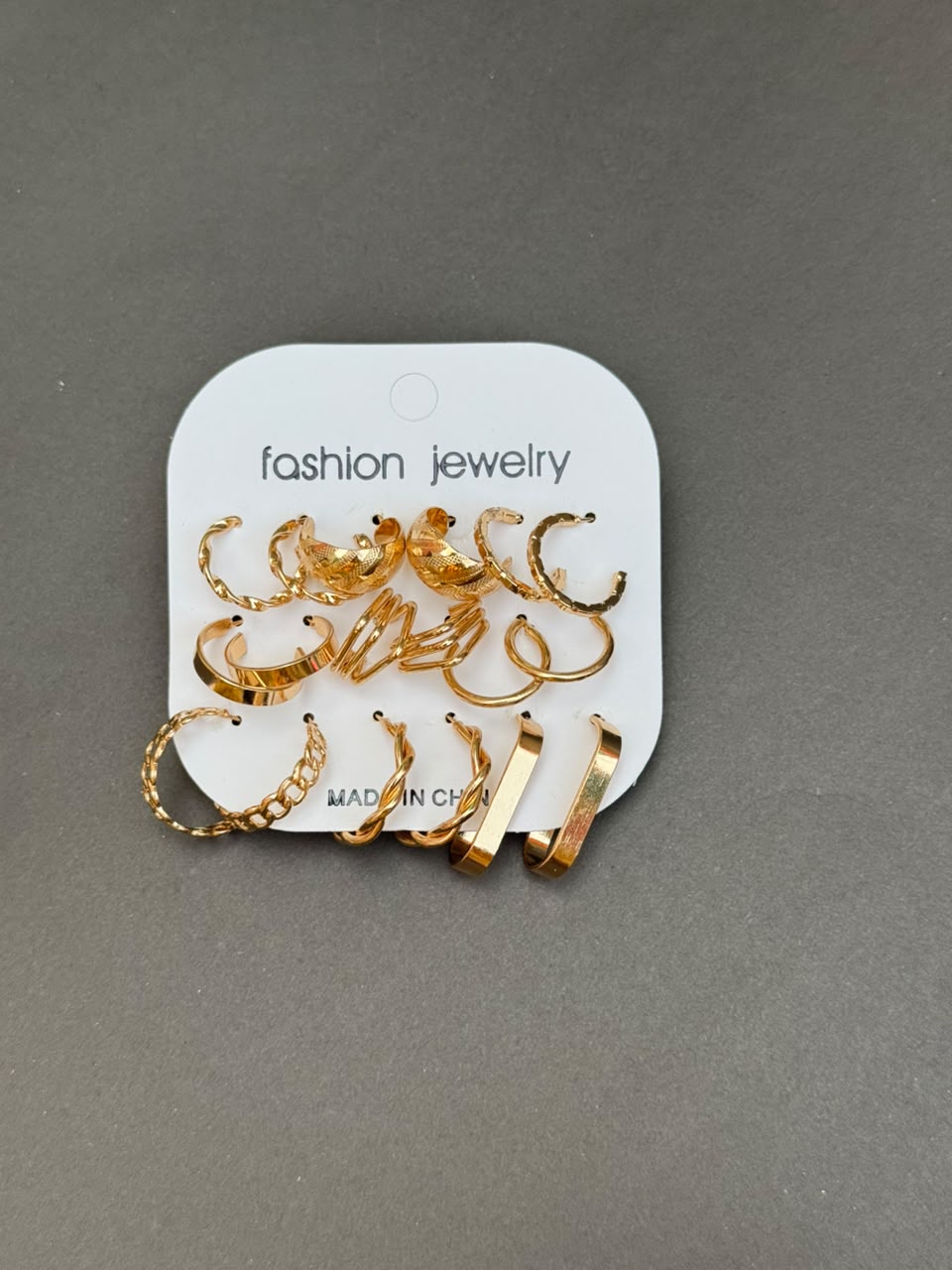 Fashion Hoop Earrings Set (Multiple Pairs)
