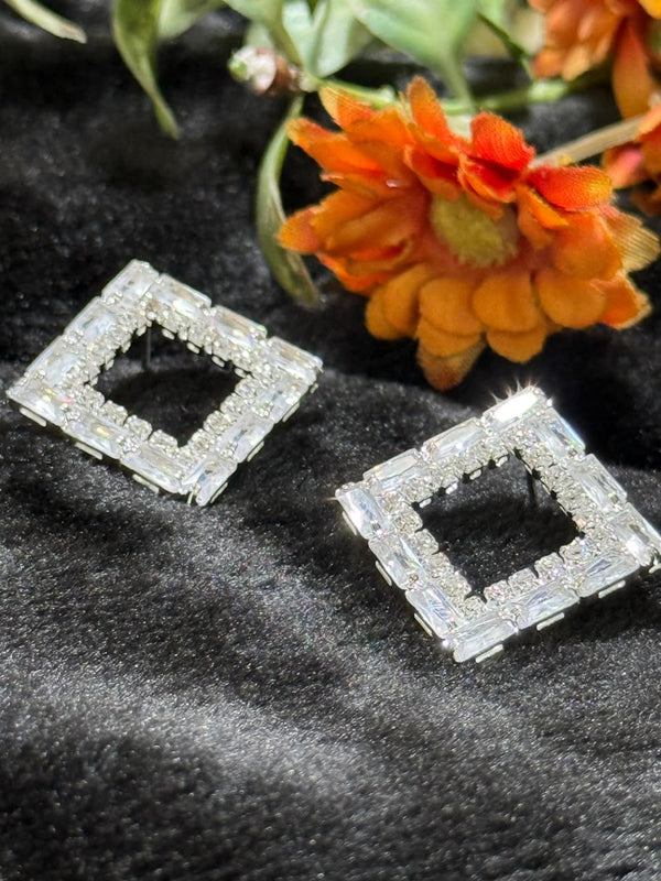 Square Crystal earrings